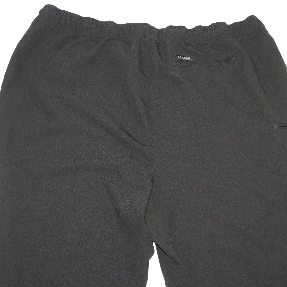 Jaanu Womens 3XL 5 Pocket Jogger Scrub Pants Black Elastic Drawstring Medical - Picture 8 of 15